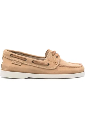 MANEBI Lace-Up Flat Shoes