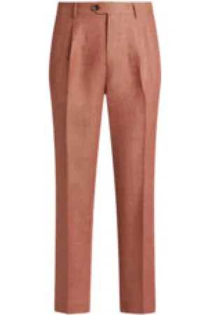 Etro Suit Trousers, male, , M, Linen-Cotton Tailored Trousers