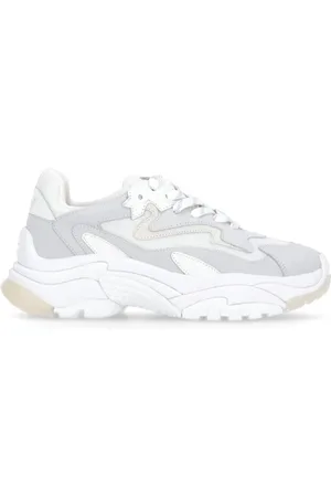 Ash Leather Trainers with Raised Sole