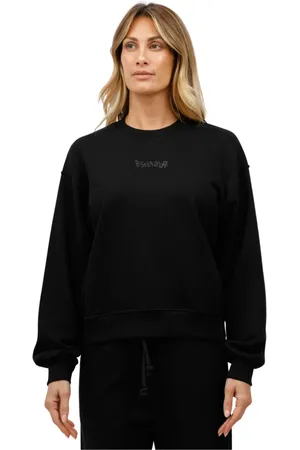 DISCLAIMER Sweatshirts, female, , L, Glitter logo crewneck sweatshirt