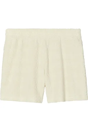 Tory Burch Casual Shorts, female, , S, Ivory Elastic Waistband Shorts