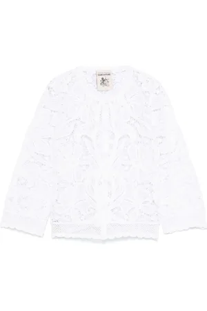 SEMICOUTURE Cardigans, female, , M, Jumper with Button Fastening