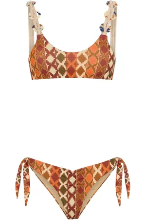 ME FUI Bikinis, female, , S, Lurex Bikini Set with Dainty Collars