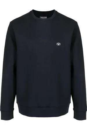 Emporio Armani Sweatshirts, male, , XL, Logo-Patch Sweatshirt