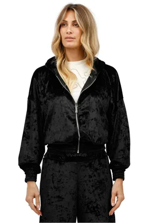 DISCLAIMER Hoodie with glitter logo on back