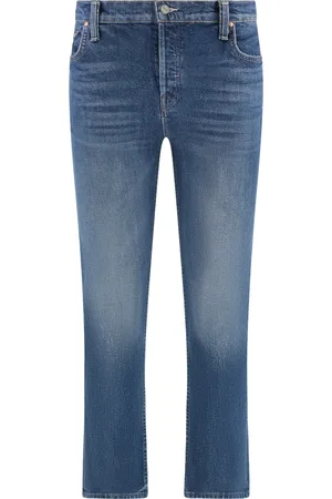 Mother Slim-fit Jeans, female, , W28, Straight Leg Ankle Jeans with Five Pockets