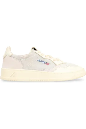 Autry Sneakers, female, , 4 UK, Vintage Leather Trainers with Suede Inserts