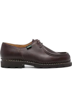 Paraboot Laced Shoes, male, , 9 1/2 UK, Leather Lace-Up Flat Shoes