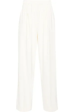 Samsøe Samsøe Tapered Trousers, female, , XS, Cream Tapered Pleated Trousers