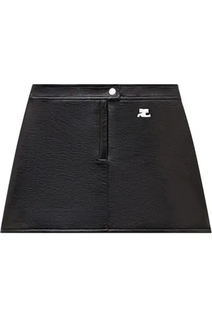 Courrèges Reedition Logo Patch Mini Skirt