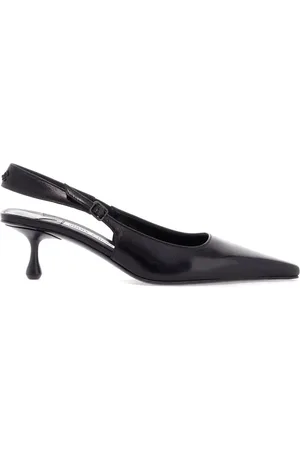 Jimmy Choo Square Toe Slingback Decolletage Heels