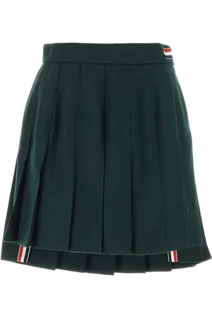 Thom Browne Bottle Wool and Polyester Mini Skirt