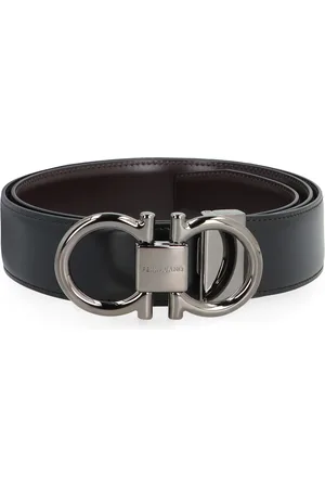 Salvatore Ferragamo Belts, male, , 100 CM, Reversible Leather Belt with Logo Buckle