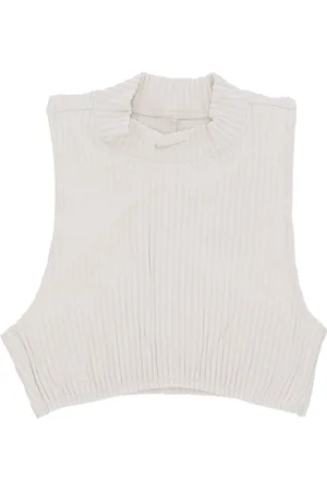 Nike Ribbed Sleeveless High Neck Top