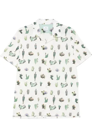 Paul Smith Short Sleeve Shirts, male, , 2XL, Button-Up Shirt Short Sleeves