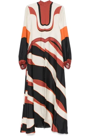 RAQUEL DINIZ Maxi Dresses, female, , S, Multicolour Silk Dress for Women