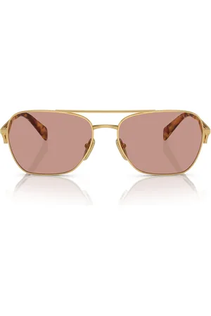 Prada Sunglasses, unisex, , ONE SIZE, Sunglasses with Irregular Front and Geometric Arms