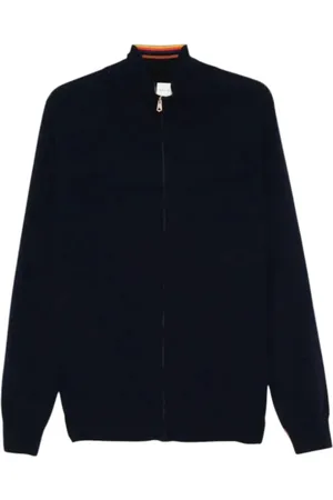 Paul Smith Black Cashmere Zip Cardigan