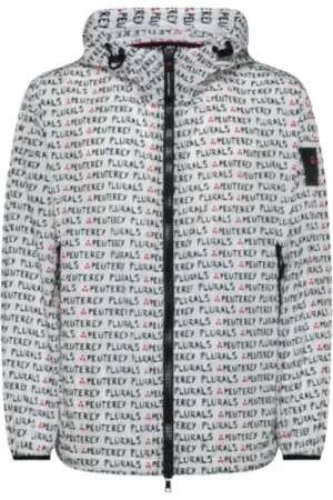 Peuterey Winter Jackets, male, , M, Hooded Jacket with Digital Print