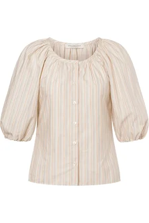 Serafini Blouses, female, , XS, Striped Blouse With Buttons