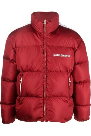 Palm Angels Logo-Trim Padded Short Jacket