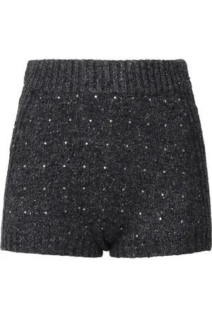 Pinko Sequin High Waist Shorts