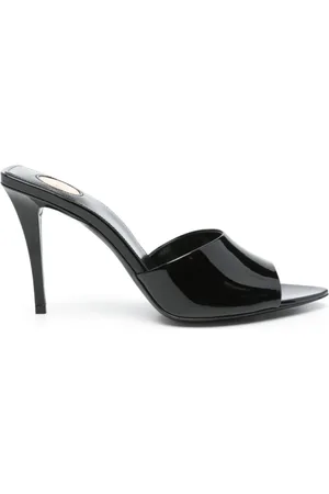 Saint Laurent Heeled Mules, female, , 4 UK, High Heel Leather Sandals