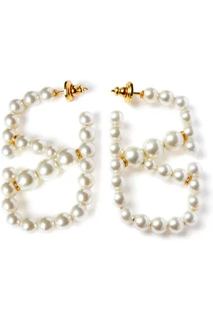 VALENTINO GARAVANI Earrings, female, , ONE SIZE, Bijoux Ivory VLogo Signature Earrings Pair