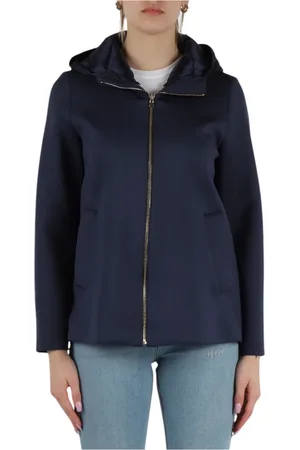 MARELLA Oxford Jacket with Removable Hood