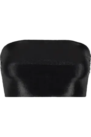 Norma Kamali Strapless Cropped Top