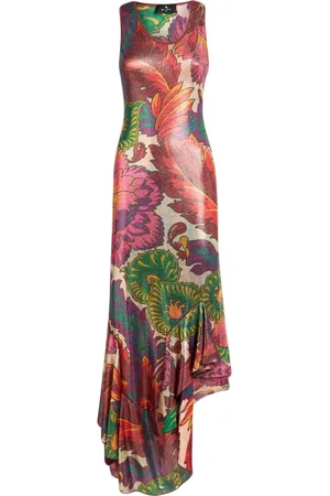 Etro Maxi Dresses, female, , L, Floral Print Sleeveless Maxi Dress