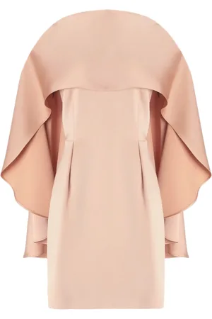 GENNY Short Dresses, female, , S, Powder Pink Sheath Dress with Cape
