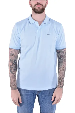 sun68 Striped Collar Polo Short Sleeves