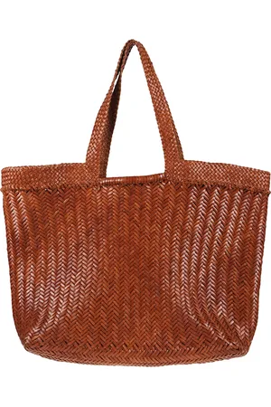 Dragon Diffusion Tote Bags, female, , ONE SIZE, Tan Leather Shopper Bag