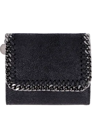 Stella McCartney Chic Flap Wallet with Chain Trim