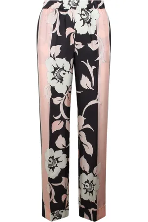 P.A.R.O.S.H. Floral Silk Twill Trousers