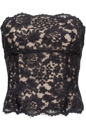 Pinko Sleeveless Tops, female, , XS, Rebrodé Short Corset Top
