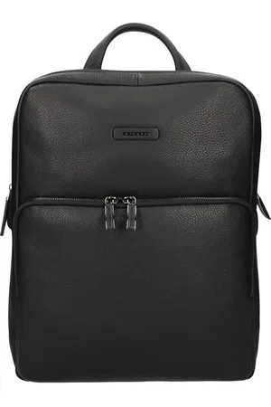 Piquadro Slim Leather Backpack with Laptop and iPad Compartment