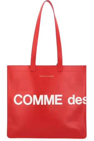 Comme des Garçons Huge Logo Leather Tote Bag