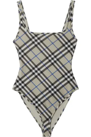 Burberry One-piece, female, , S, Vintage Check Open Back Swimwear