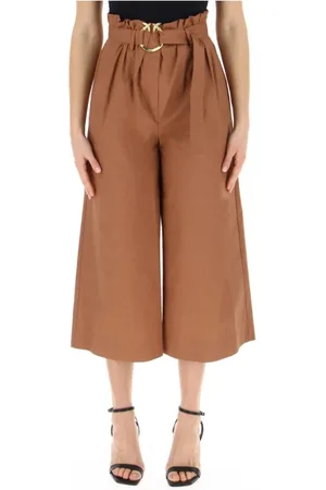 Pinko Wide Leg Cropped Trousers