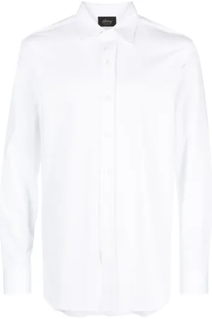 BRIONI Formal Shirts, male, , S, Long-Sleeved Cotton Shirt
