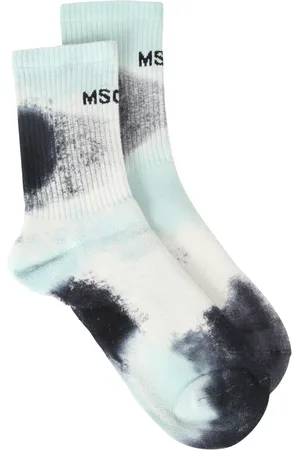 Msgm Tie-dye Print Socks