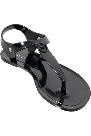 Pinko Flat Sandals Love Birds Logo