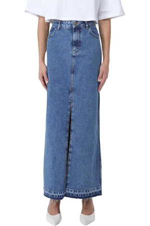 Serafini Denim Skirts, female, , L, Gonna Denim Skirt