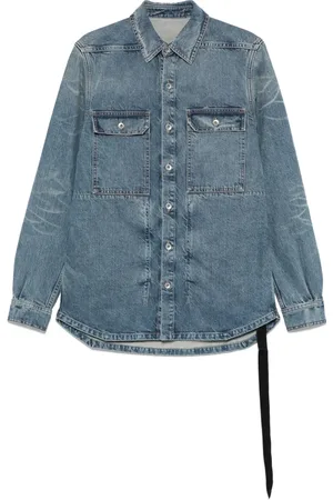 Rick Owens Denim Jackets, female, , S, Jackets with Classic Collar