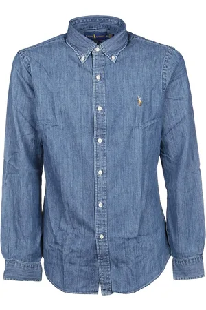 Ralph Lauren Denim Shirts, male, , S, Denim Long Sleeve Sport Shirt
