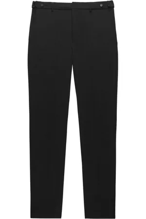 Msgm Straight Trousers, male, , XL, Wool Blend Dress Trousers