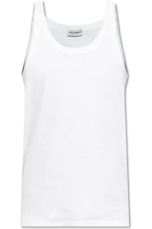 Dolce & Gabbana Sleeveless Tops, male, , M, Tank top with logo