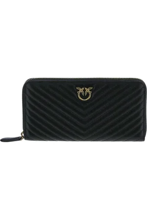 Pinko Wallets & Cardholders, female, , ONE SIZE, Zip-around wallet in chevron-patterned nappa leather